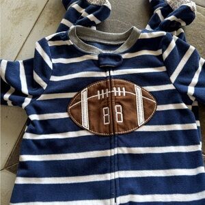 Carter's Striped Blue and White Kids One Piece